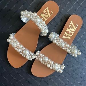 Beige sandals